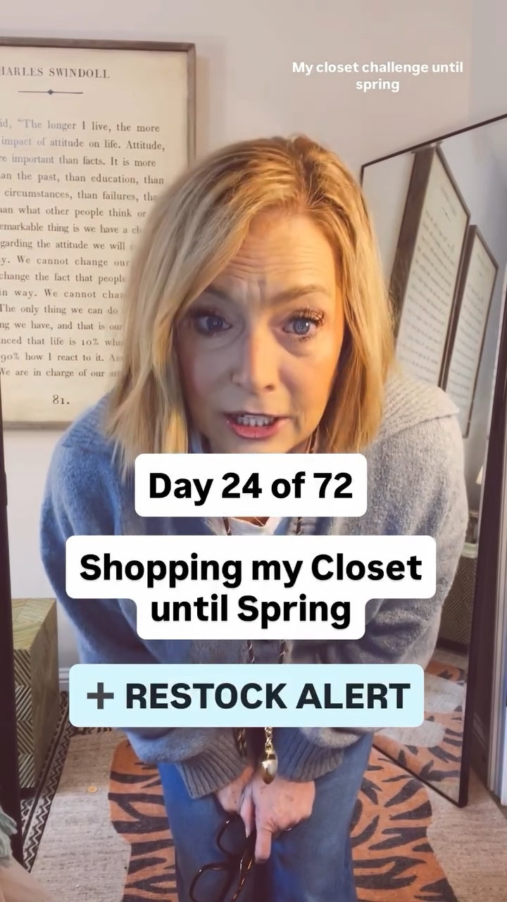 I am about 1/3 of the way through this Shop my Closet challenge. Here’s a quick update ➕ a very important re-stock. Between filming and posting, these RESTOCKED. Such great news!!! And, wisely, another favorite retailer is now stocking them, too. I knew these would be huge winners! 👖❤️

➕Follow @shoppixieco and Comment PIXIE for the link to outfit + restock in 3 retailers. Woo Hoo!!!

#denimrestock #dreamdenimover50 #midlufestyle #midlifedenim #midlifecasualstyle

Comment PIXIE below to receive a DM with the link to this post on my LTK ⬇ https://liketk.it/5PTYH