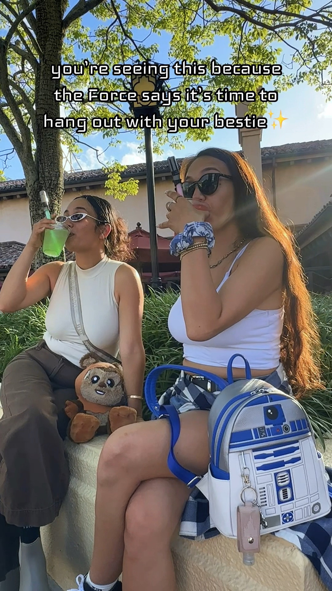 Was going to Disney's Hollywood Studios on May the 4th a good idea? Probably not 😅; it’s one of the busiest days of the year, and Galaxy’s Edge is always packed.

I wore a white tank top and Levi's, paired with my Star Wars accessories from BaubleBar and my Loungefly R2-D2 bag.

I’ve missed a few years, but I try to go every year because I love it! The day with my bestie and our kids, along with Star Wars drinks, made it worth it. Crowded or not, I always try to go… this is the way ✨ May the Force be with you, always💙 #maythe4th #starwarsday #hollywoodstudios #disneyworld #disneyparks @Disney Parks @BaubleBar @Loungefly

#LTKmomlife #LTKstorytime #LTKdayinmylife