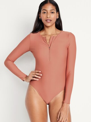 Long-Sleeve Half Zip Rashguard | Old Navy (US)