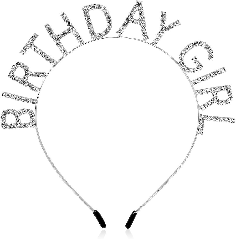 AOPRIE Birthday Girl Headband Birthday Tiara for Women Girls Happy Birthday Princess Crown Rhines... | Amazon (US)