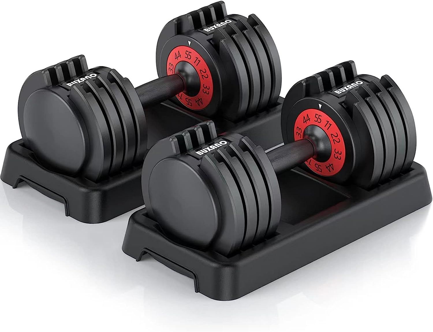 BUXANO Adjustable Dumbbell 55LB 5 in 1 Single Dumbbell for Men and Women Multiweight Options Dumb... | Amazon (US)
