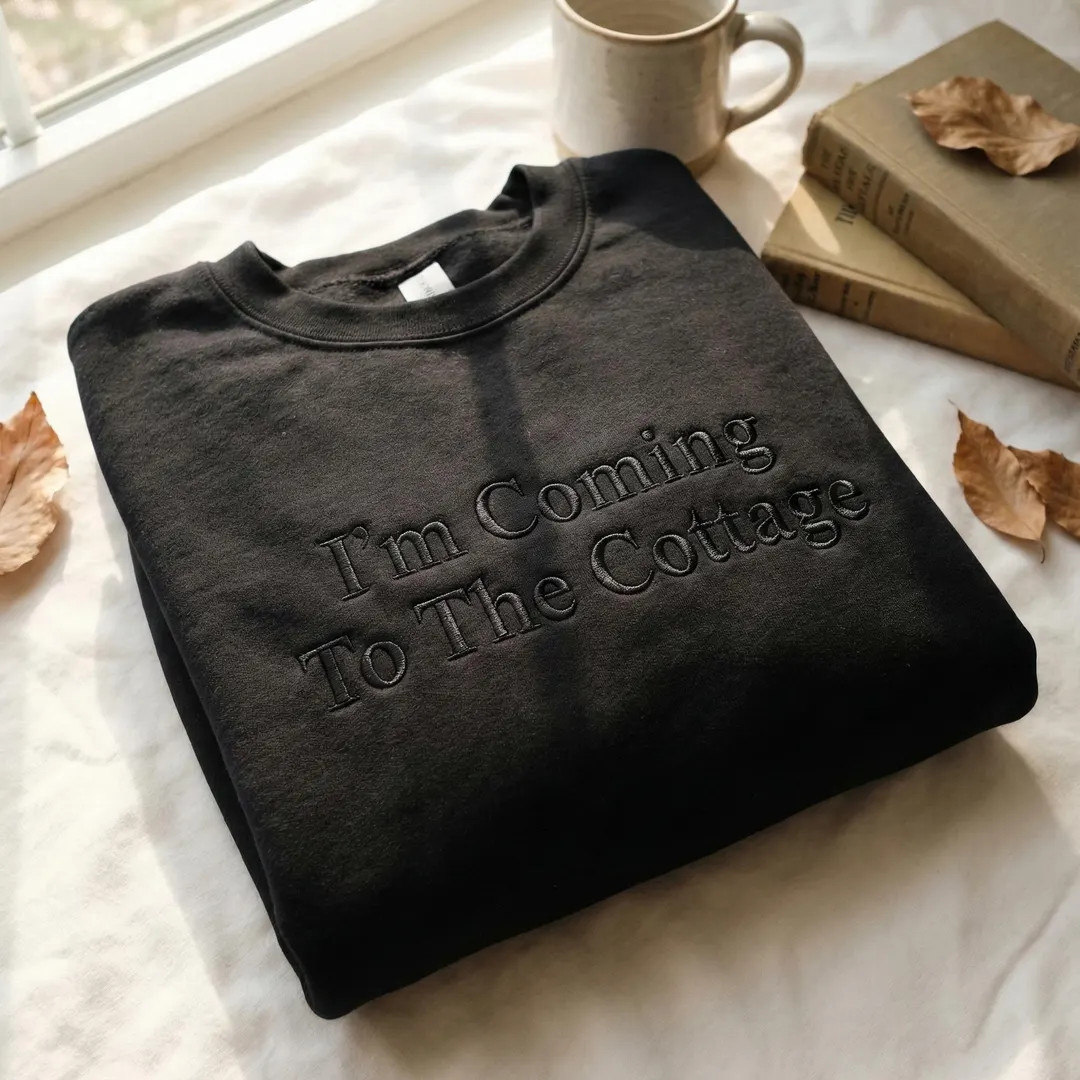 Embroidered I'm Coming to the Cottage Sweatshirt, Hockey Romance LGBT Crewneck, Hockey Fan Gift, ... | Etsy (US)
