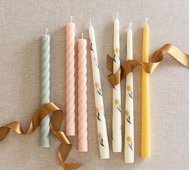 Twisted Taper Candles - Set of 6 | Pottery Barn (US)