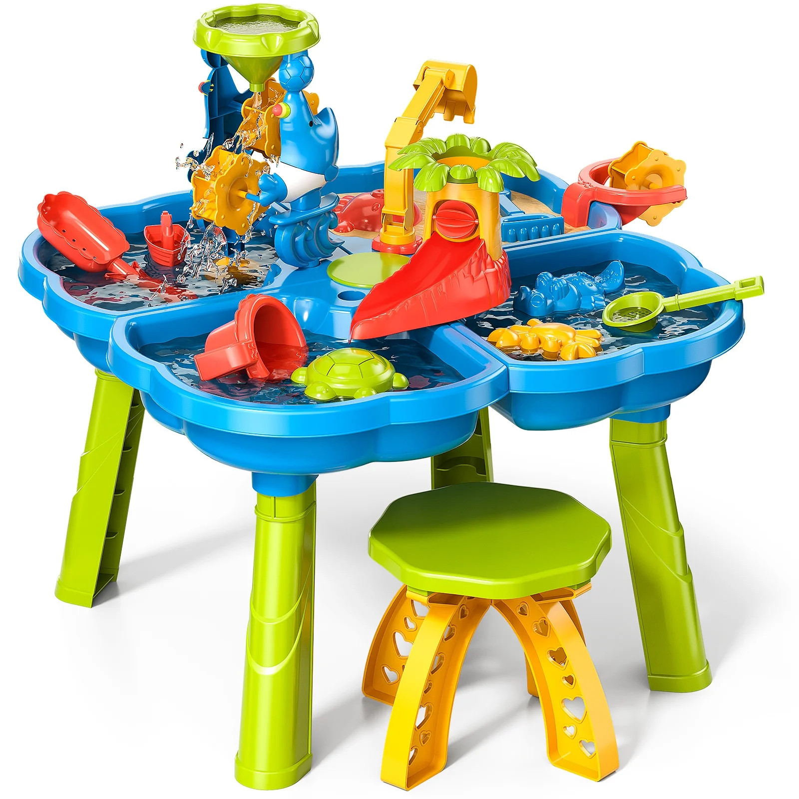 Dinosaur Planet Sand Water Table for Toddlers, 4 in 1 Sand Table and Water Play Table, Kids Table... | Walmart (US)