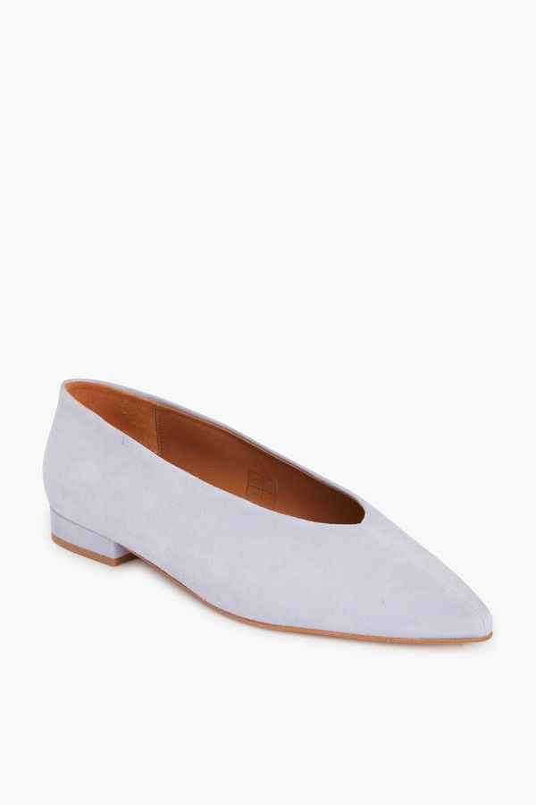 Lavender Suede Uma Flats | Tuckernuck (US)