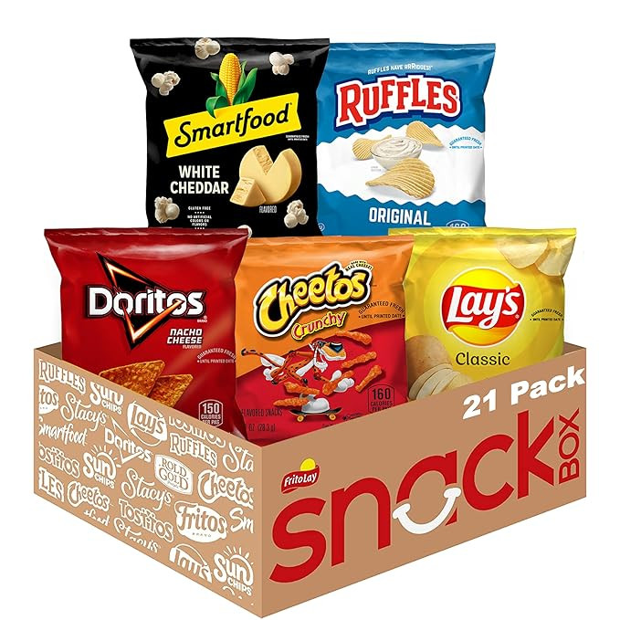 Frito-Lay Classic Mix Variety Pack, Single Serve Snack Bags (Pack of 21) | Amazon (US)