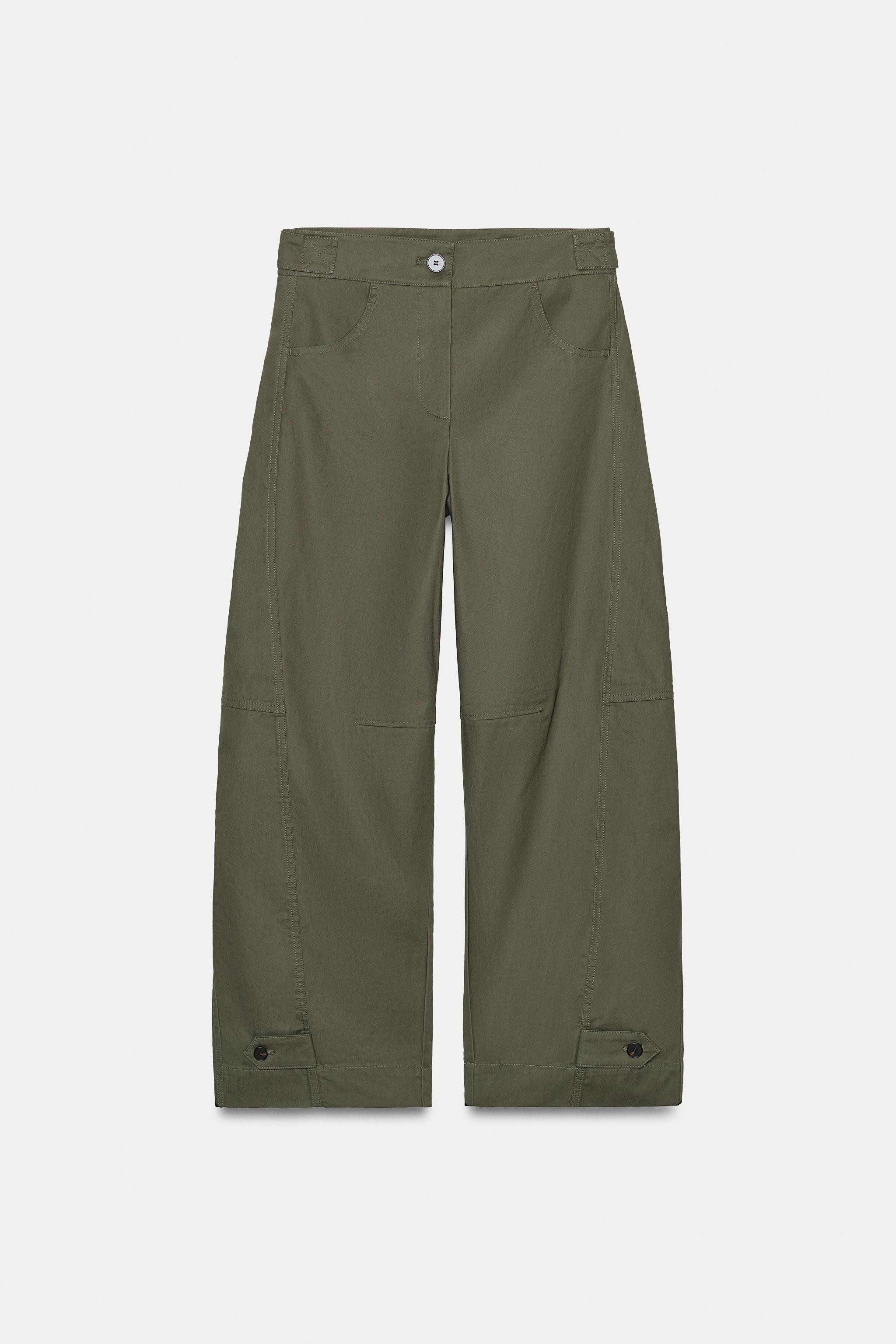 BARREL PANTS WITH BELT LOOPS | Zara Canada