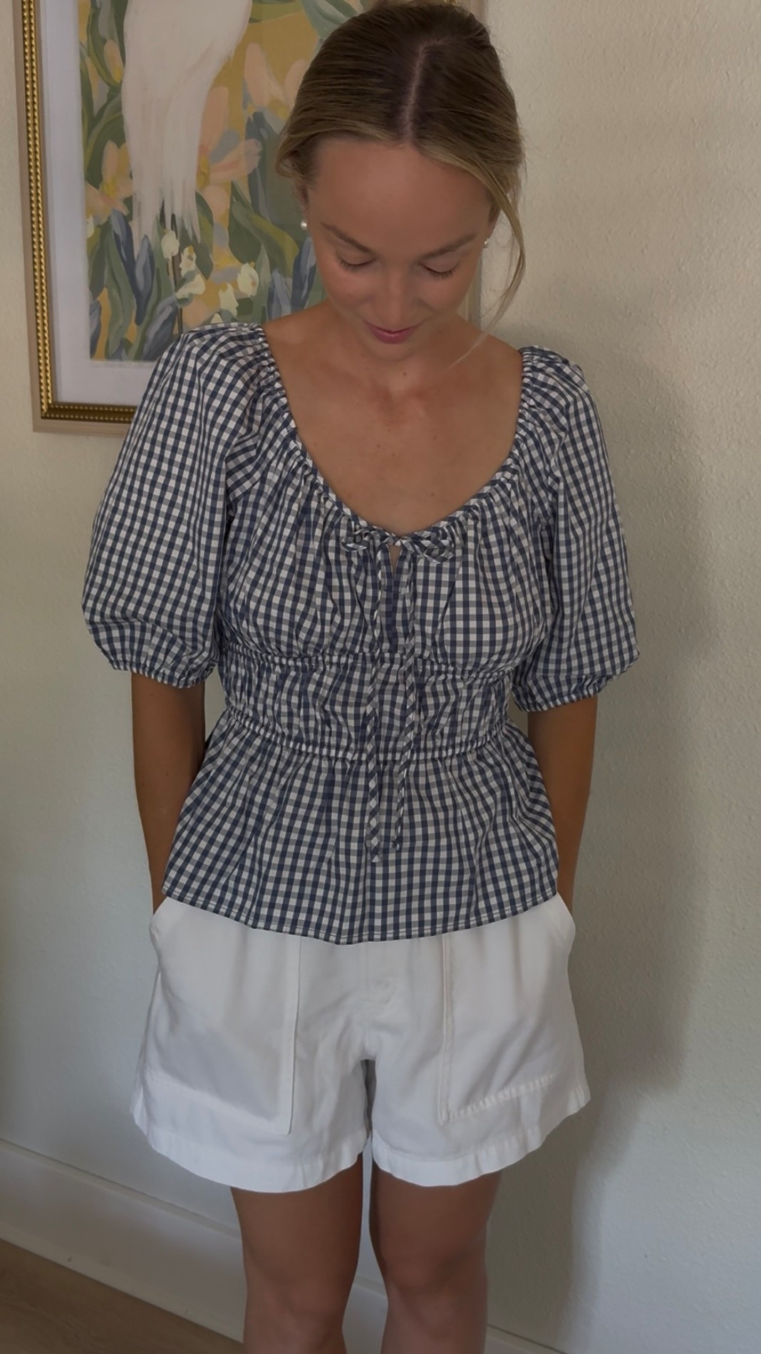 Loving gingham for summer!
Wearing size XS in both top and shorts

#LTKFindsUnder100