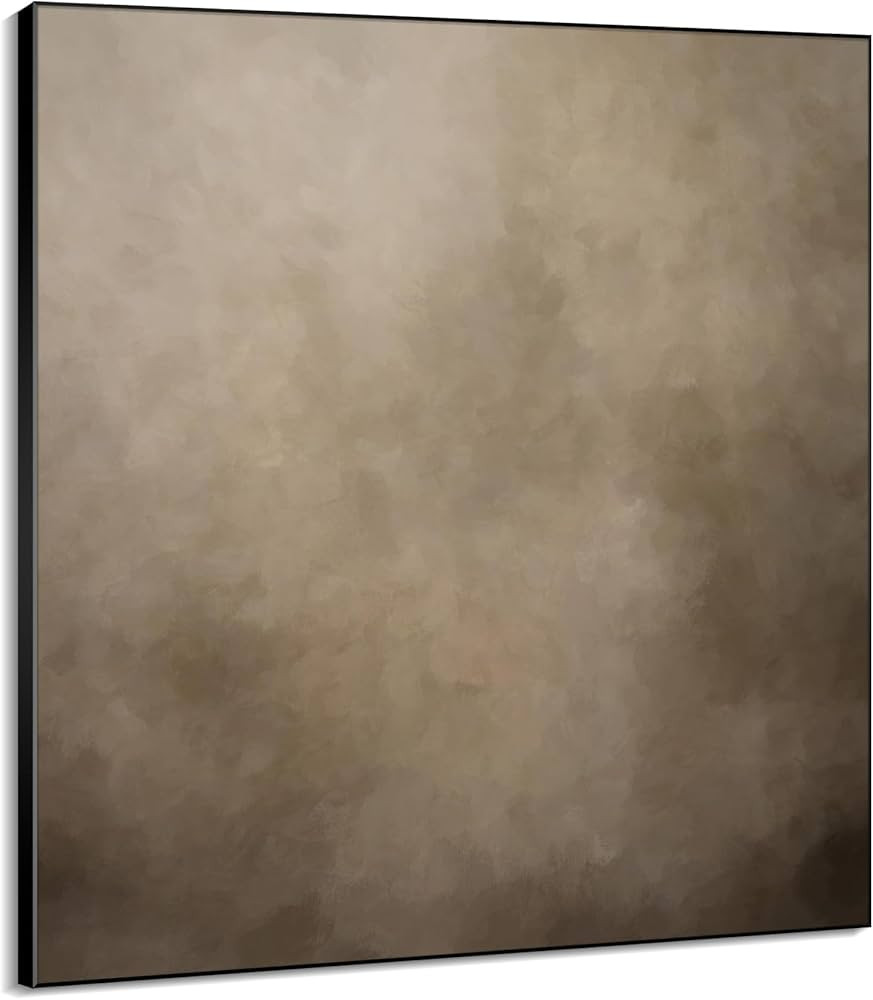 60"x60" XL Framed Wall Art - Minimalist Rustic Beige and Taupe Design (Frame Assembly Required) | Amazon (US)