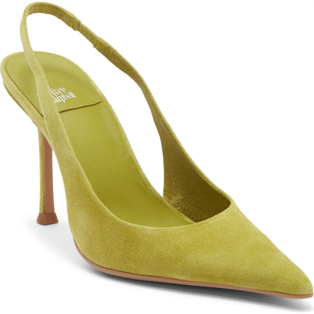 Jeffrey Campbell Fusion Slingback Pump in Chartreuse Suede at Nordstrom Rack, Size 8.5 | Nordstrom Rack