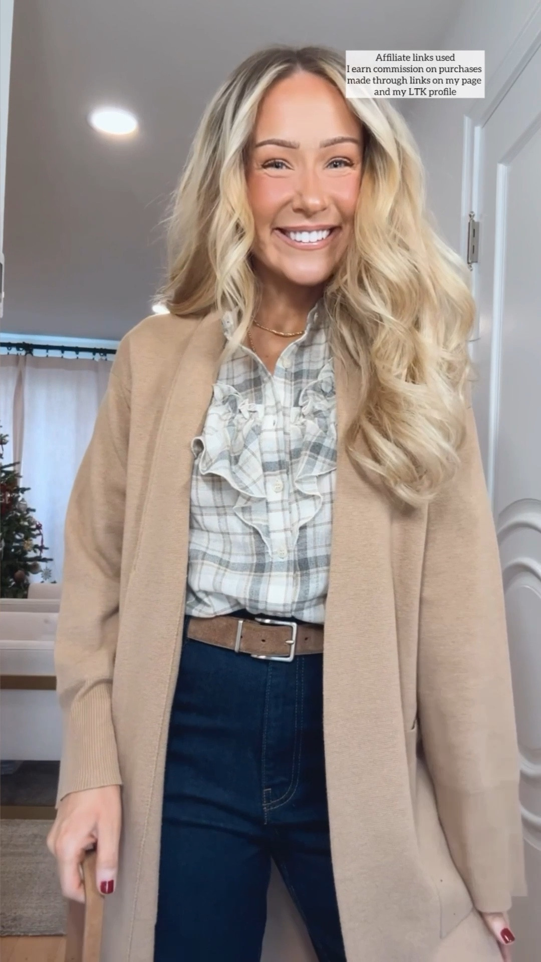 Cute casual winter outfits with jeans

Zara jeans
Plaid button up shirt
Camel duster cardigan sweater
Easy style for everyday 