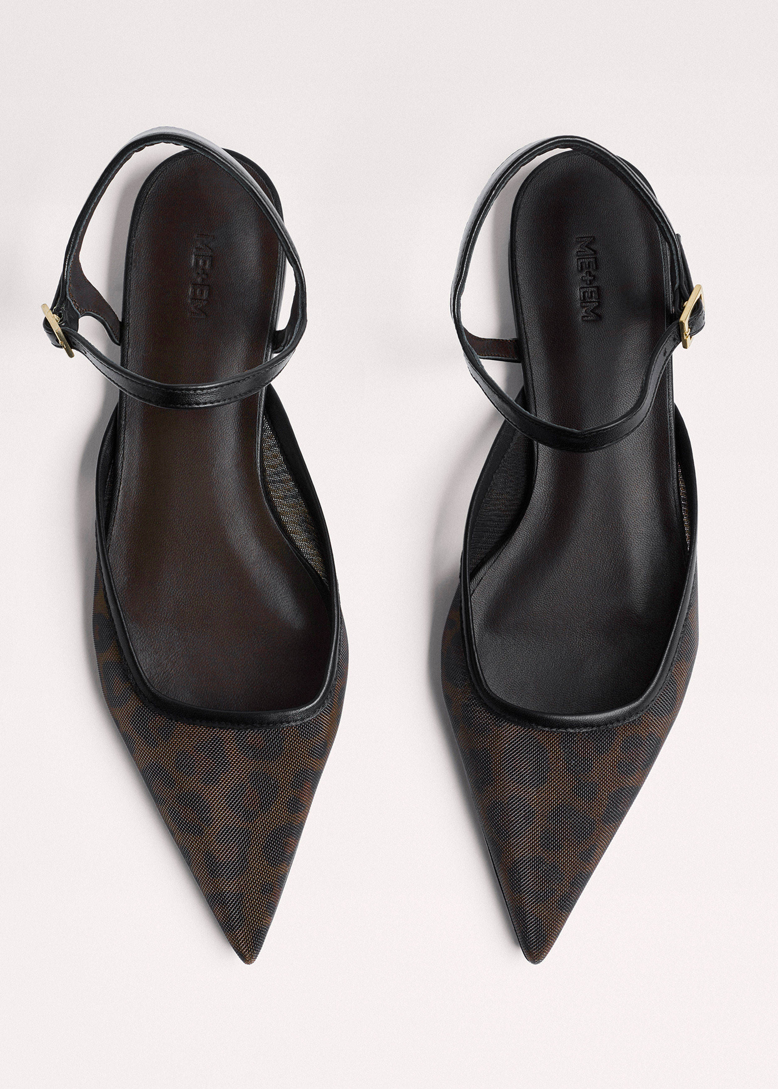 Point Toe Flat Italian Mesh | ME+EM US