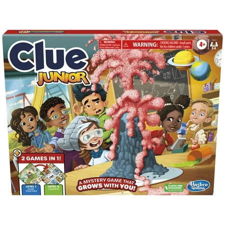 Clue Junior Game, 2-Sided Board, 2 Games in 1, Clue Mystery for Ages 4+ | Walmart (US)