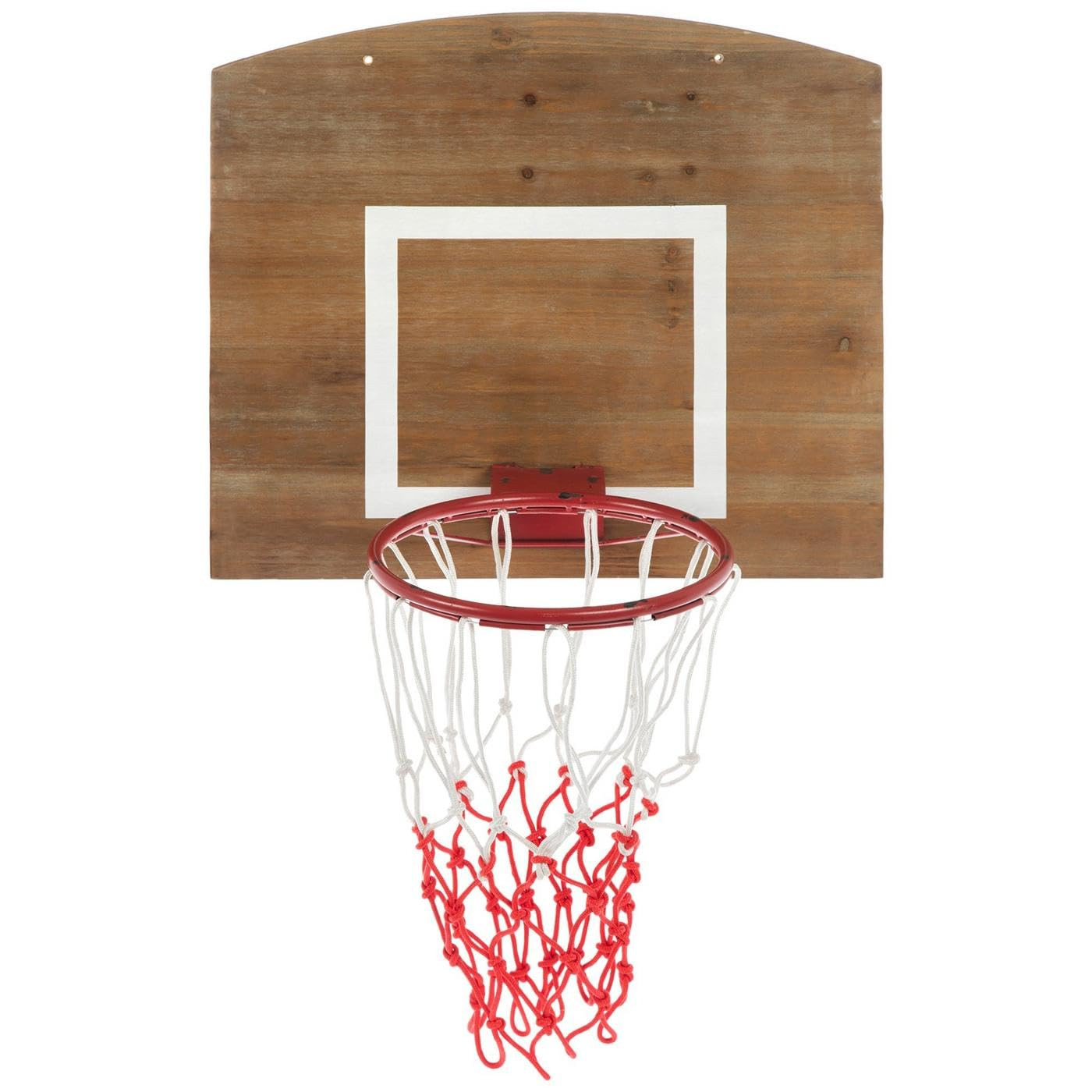 Hobby Lobby Basketball Hoop Wall Decor, Wood and Metal, 35.5 x 23.56 inches, Brown and Red, 20 lb... | Amazon (US)