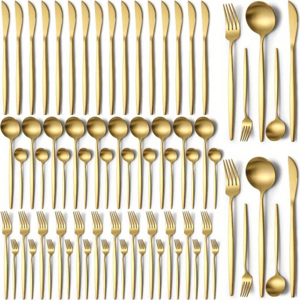 Mercer41 Kevene Flatware Set - Service for 12 | Wayfair North America