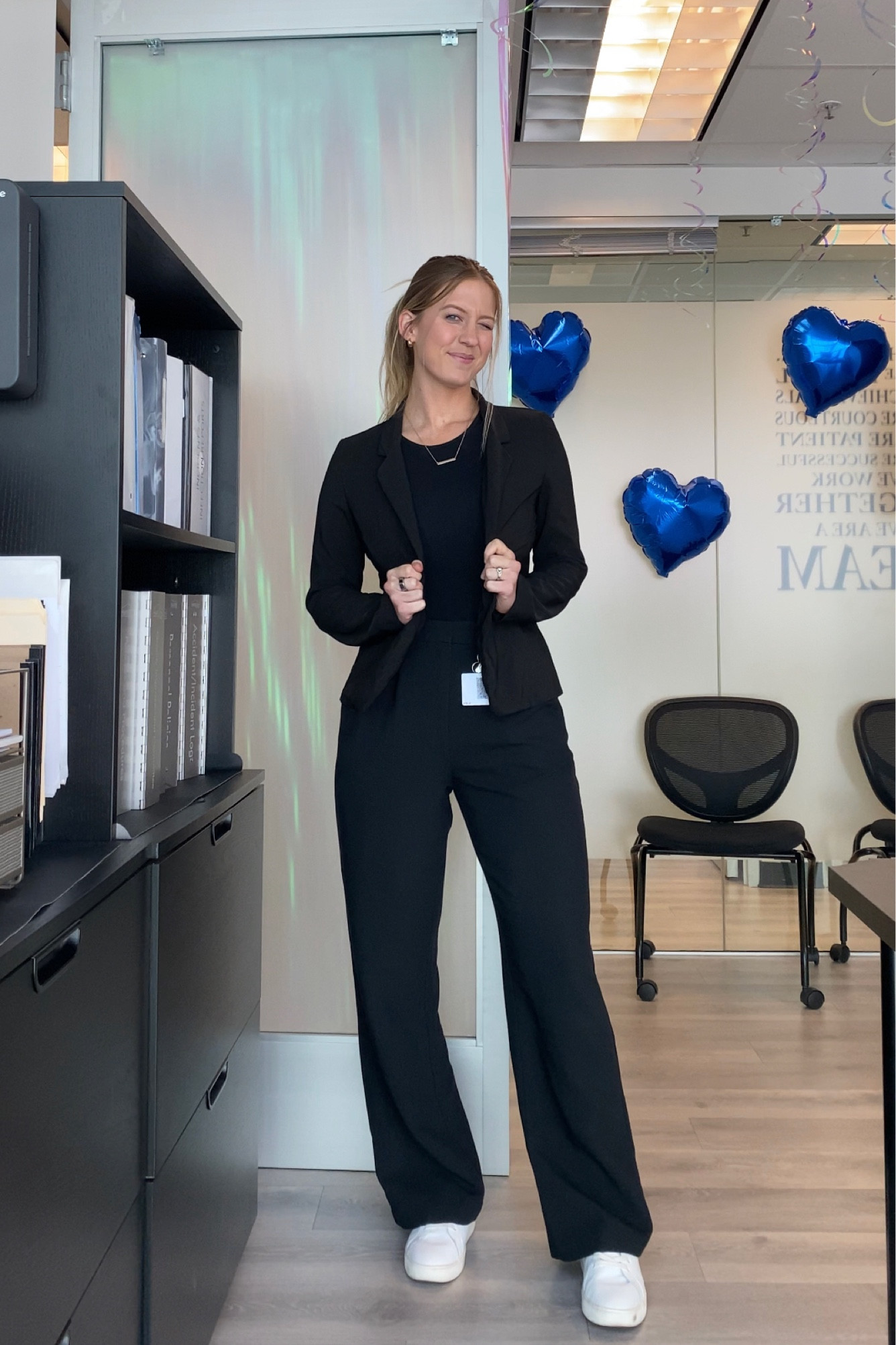 WORK FIT OOTD 🖤

The pants are just an absolute must.

#LTKsalealert #LTKstyletip #LTKworkwear