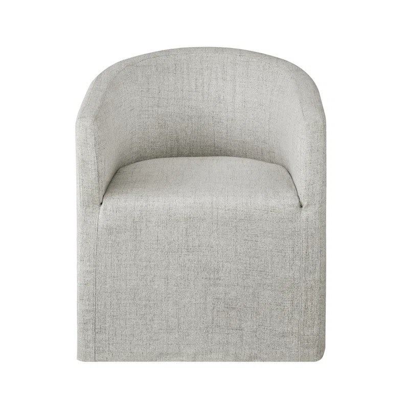 Cairo Upholstered Wingback Arm Chair in Beige | Wayfair North America