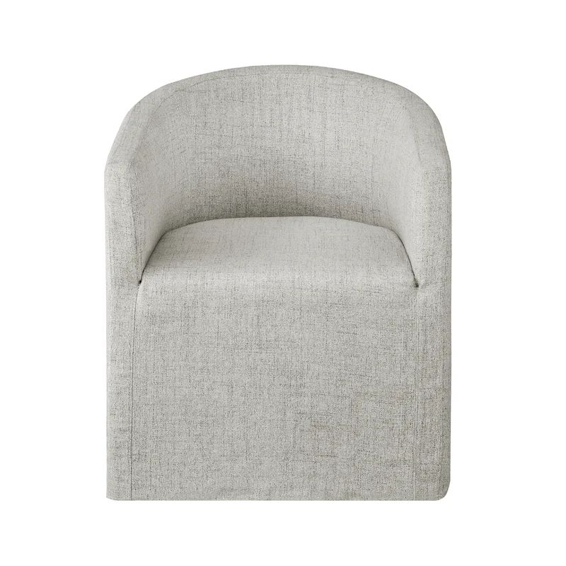 Cairo Upholstered Wingback Arm Chair in Beige | Wayfair Professional