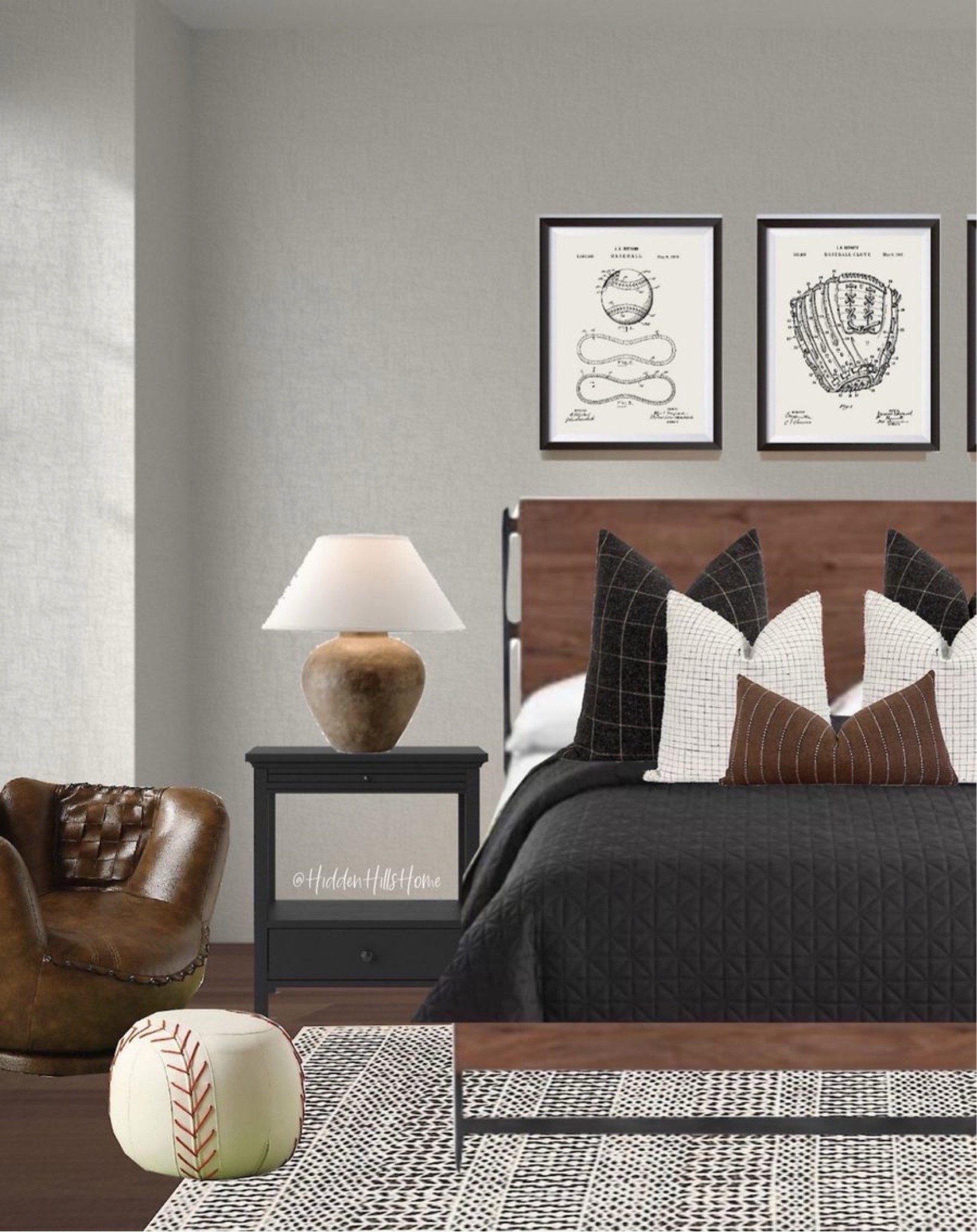 Teen boys bedroom, boys room decor, baseball bedroom, sports bedroom decor ideas, boys bedroom mood board #boysroom

#LTKHome #LTKSaleAlert #LTKKids