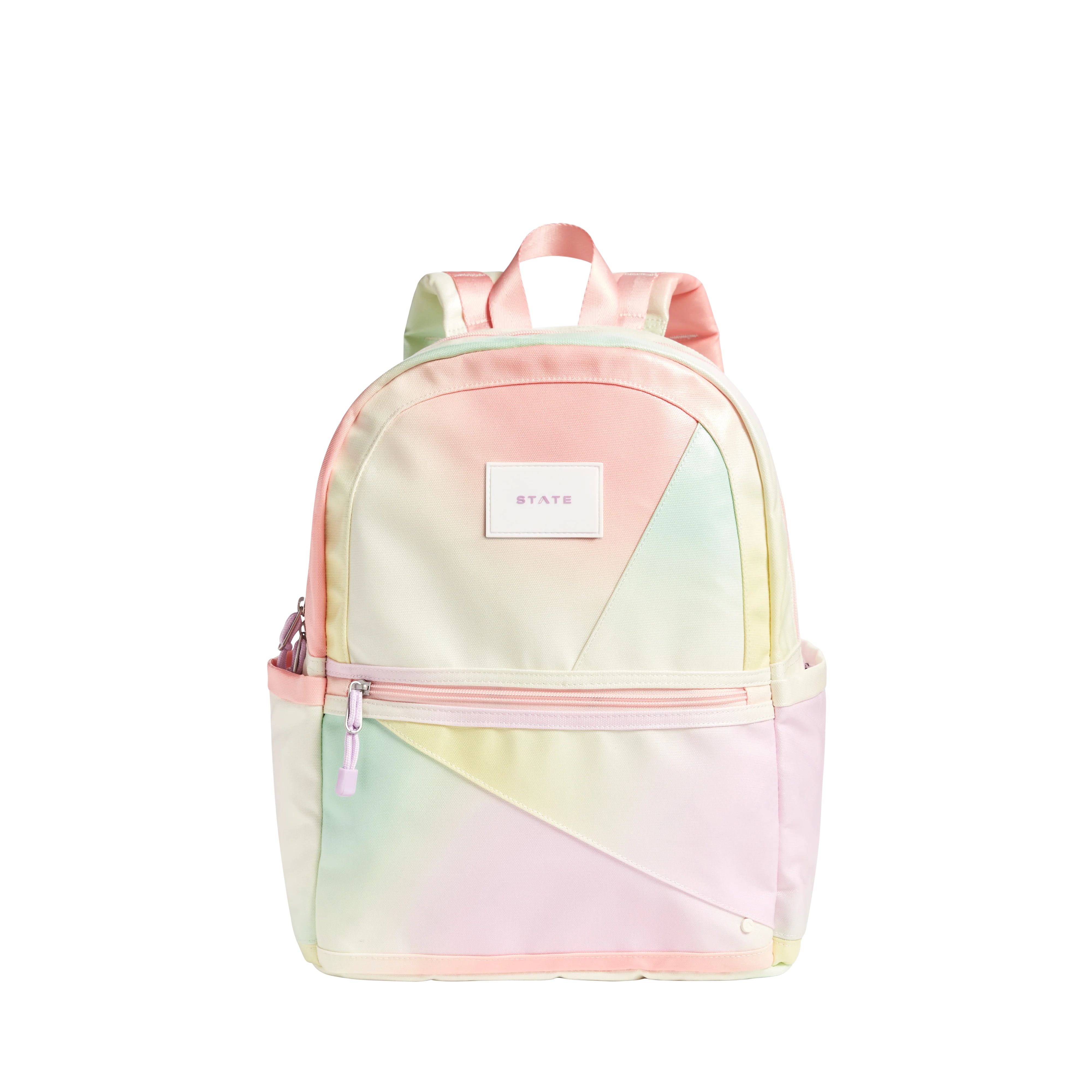 STATE Bags | Kane Kids Double Pocket Backpack Metallic Tie Dye Patchwork | STATE Bags