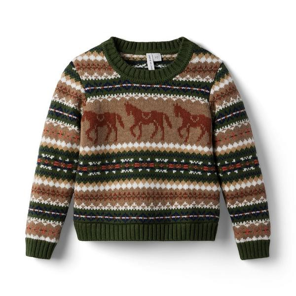 Horse Fair Isle Sweater | Janie and Jack