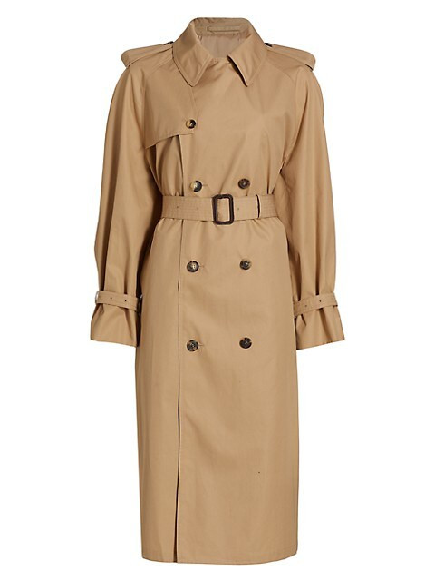 WARDROBE.NYC Belted Double-Breasted Trench Coat | Saks Fifth Avenue