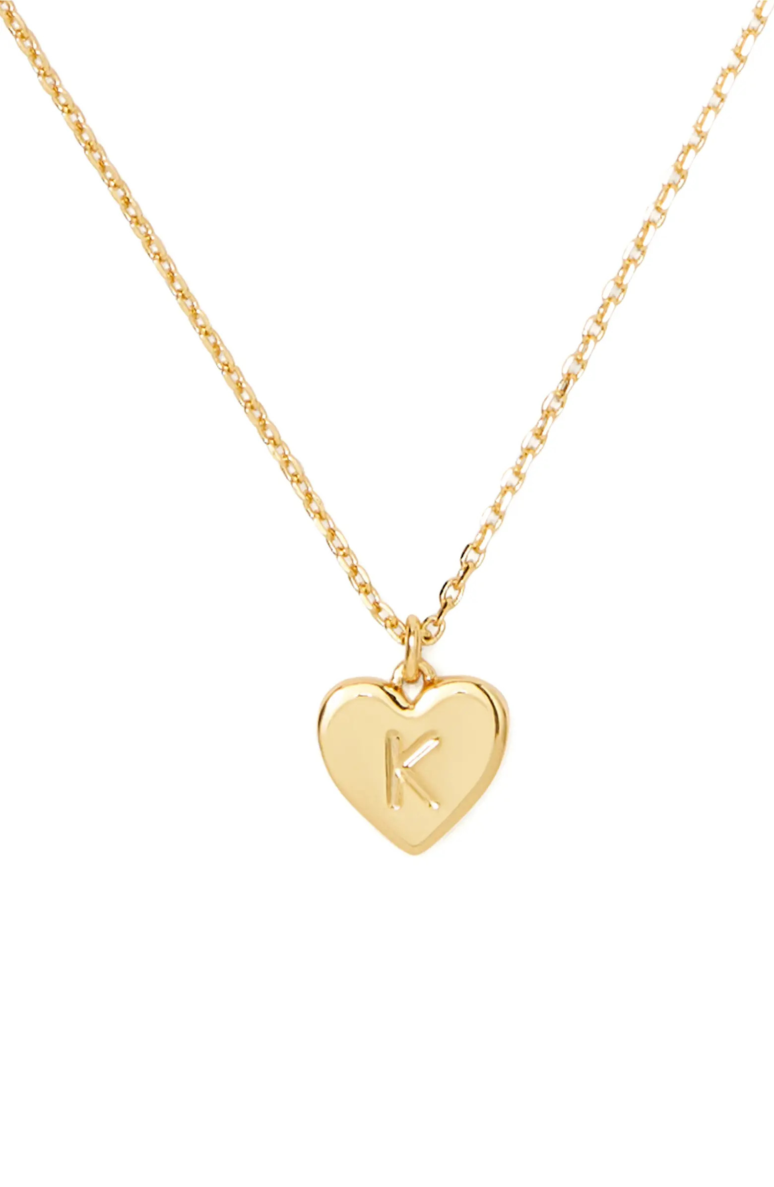Kate Spade New York initial heart pendant necklace | Nordstrom | Nordstrom