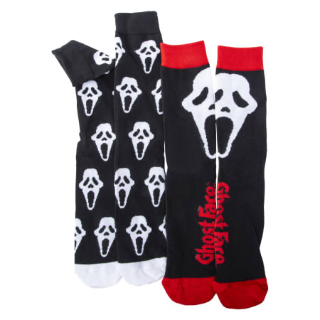 mens ghost face® crew socks 2-pack | Five Below