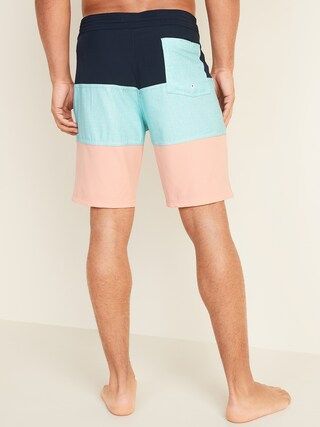 Color-Blocked Built-In Flex Board Shorts for Men -- 10-inch inseam | Old Navy (US)