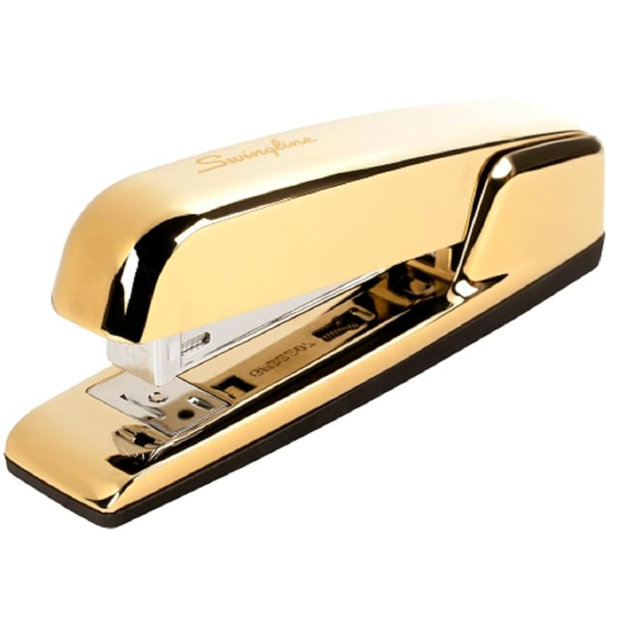 Swingline Stapler, 30 Sheet Capacity, 747 Business Stapler, Jam Free, Metal, Gold Chrome (74721) | Amazon (US)