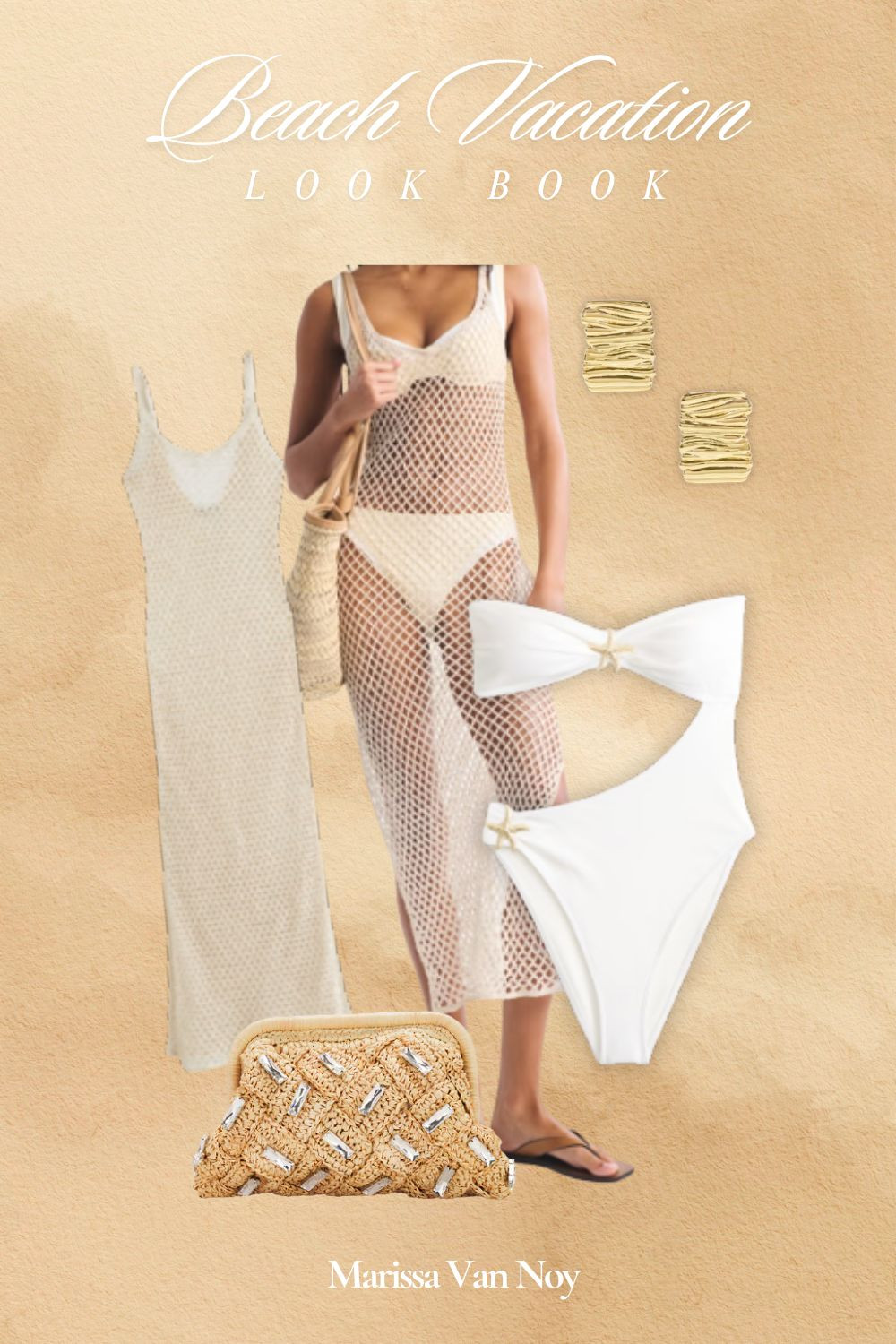 Lace, seashells, and vintage gold. 🐚 

This @Abercrombie look is such a moment. The sparkly maxi cover up over the white starfish bandeau swimsuit is the perfect look for lounging by the beach. Linked the items to complete this look. 

#Abercrombiepartner
 

 #LTKootd #LTKSaleAlert #LTKTravel