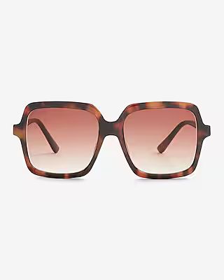 Oversized Square Frame Sunglasses | Express