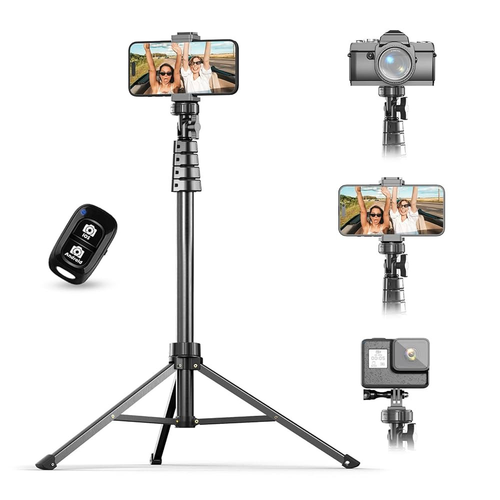 UBeesize 72" Phone Tripod & Selfie Stick, Camera Tripod Stand with Wireless Remote and Phone Hold... | Amazon (US)