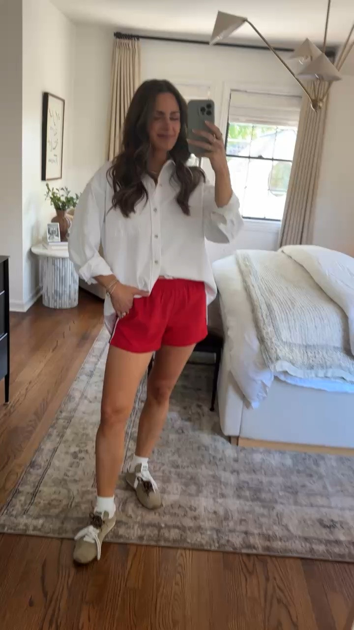 TRY ON HAUL ✨ my latest summer order from @Aritzia    
White Denim Button Down - XS
Red Shorts - S

#LTKootd #LTKgrwm