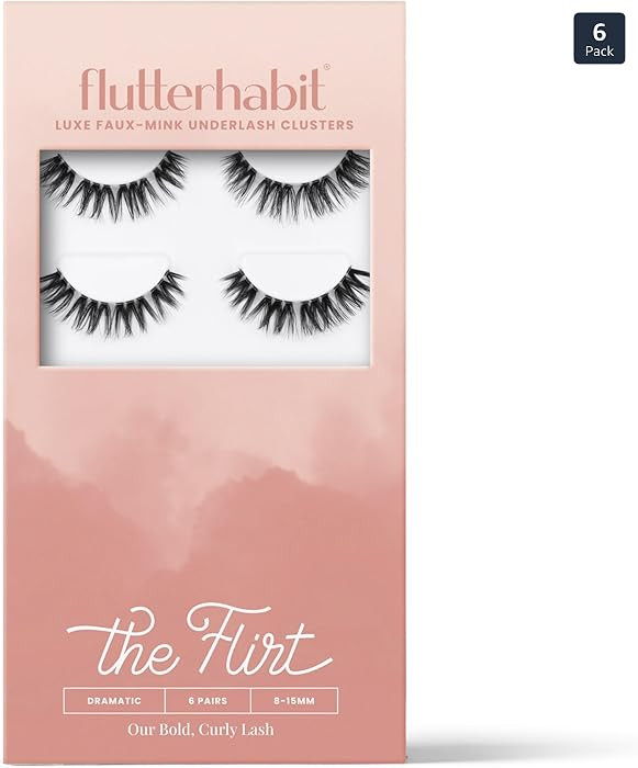 The Flirt Natural Lashes – Natural Lash Clusters for Women - Salon Quality At Home Eyelashes Ex... | Amazon (US)