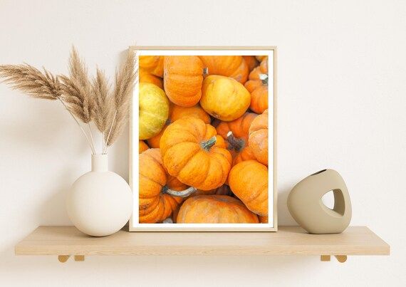 Pumpkin Patch Autumn Print  Colourful Fine Art Photography - Etsy UK | Etsy (UK)