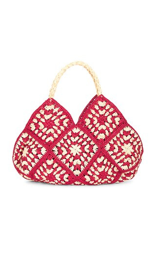 Stormi Tote Bag in Red & Natural | Revolve Clothing (Global)