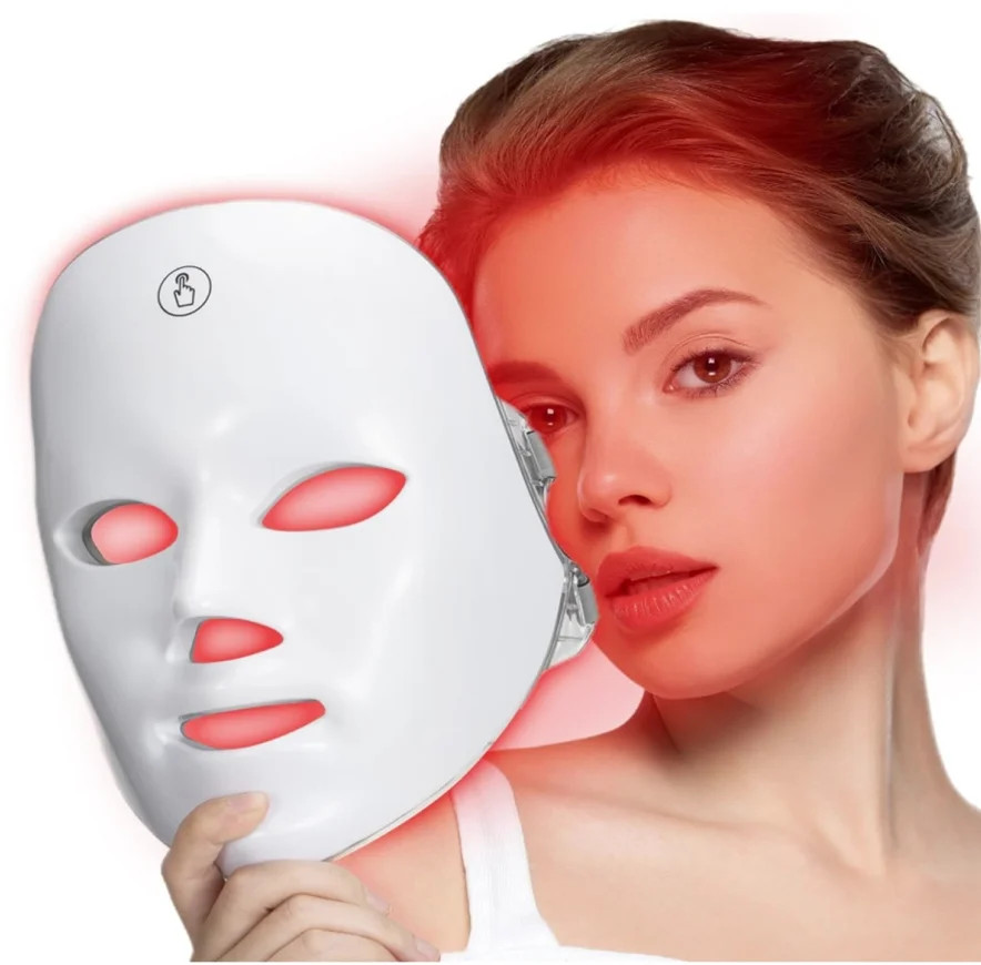 RUTAWZ Led Face Mask - 7 Color Light Therapy for Anti-Aging, Acne & Wrinkles, Gift for Women | Walmart (US)