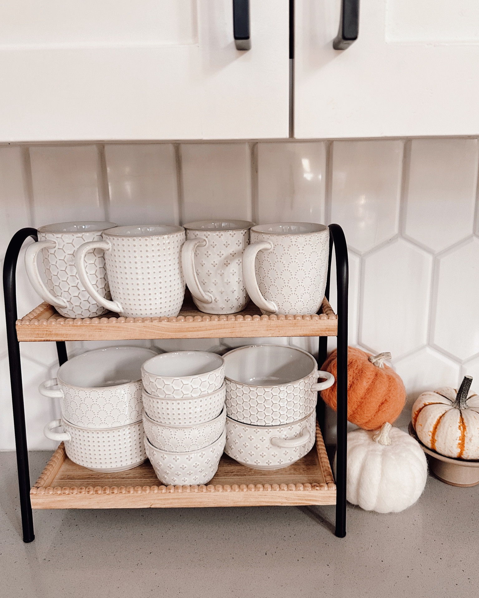Love love love this scalloped tray and these coffee mugs and dishes from Amazon!😍🫶🏼 // I have the 16oz mug option. 

#LTKSeasonal #LTKstyletip #LTKhome