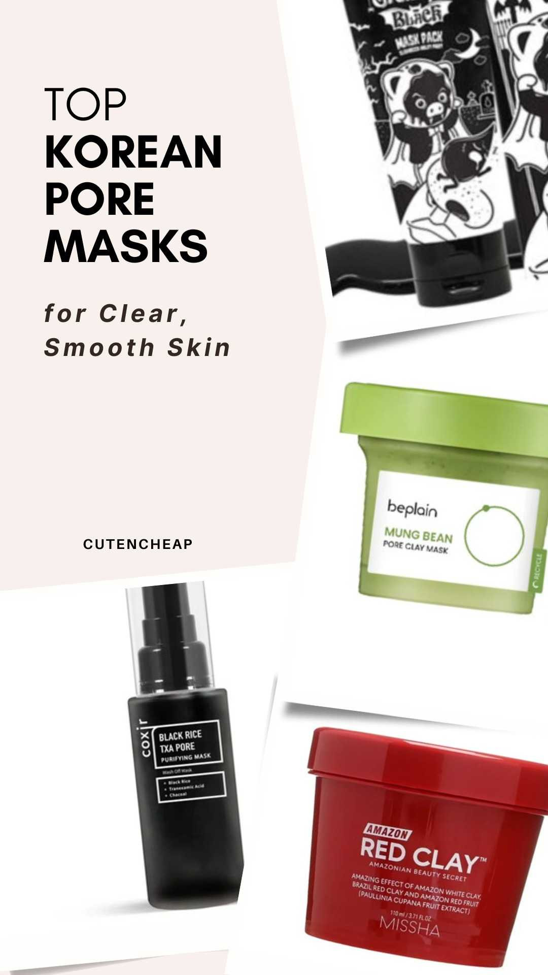 If you're as obsessed with skincare as I am, you NEED to check out these face masks! They're the best Korean Pore Masks and literally work wonders. These cosmetics will make your skin look so clear and glowy. Perfect for a little self-care pampering session. 😍✨

#LTKFindsUnder50 #LTKBeauty