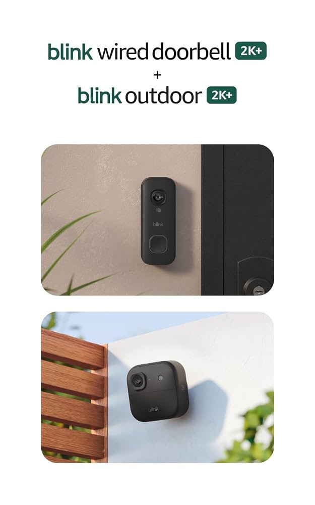 Blink Wired Doorbell 2K+ (all-new) and Outdoor 2K+ (newest model) \u2014 2K video, enhanced audio... | Amazon (US)