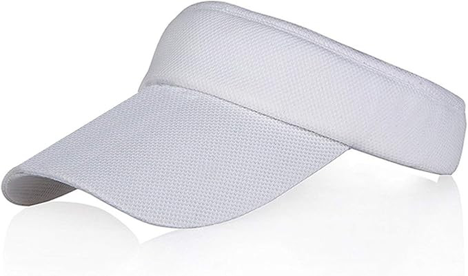 Sun Visors for Girls and Women, Long Brim Thicker Sweatband Adjustable Hat | Amazon (US)