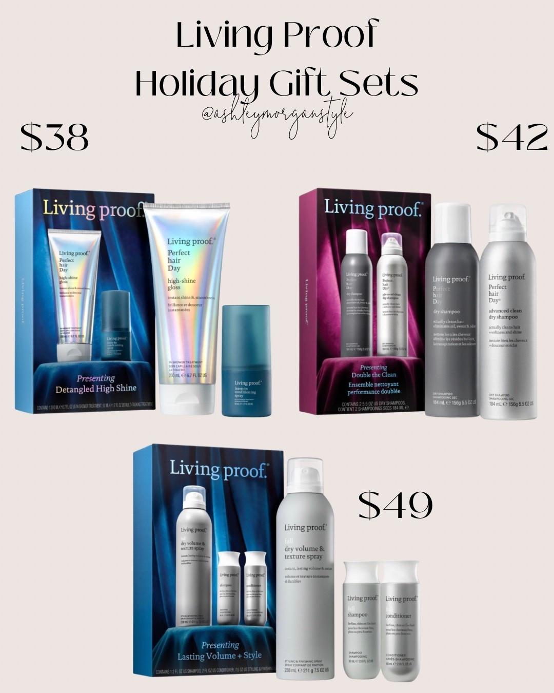Living Proof holiday kits are on sale 🎁 great Christmas gift idea and/or a good time to stock up for yourself 🎄

#giftidea #dryshampoo #hairproducts #stockingstuffer #haircare #livingproof #sale

#LTKBeauty #LTKSaleAlert #LTKGiftGuide