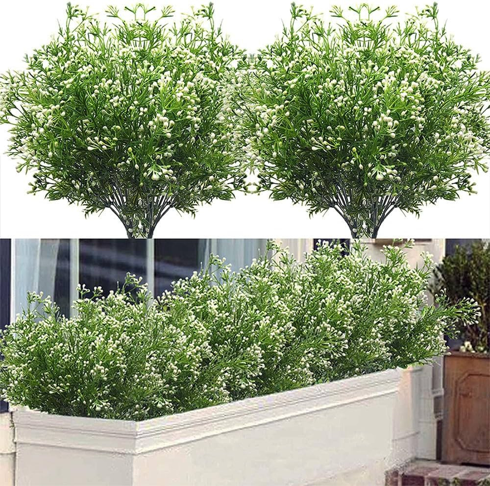 Outdoor Artificial Plants & Flowers Fake Outdoor Plants Artificial Shrubs for Outdoors Plastic Fl... | Amazon (US)