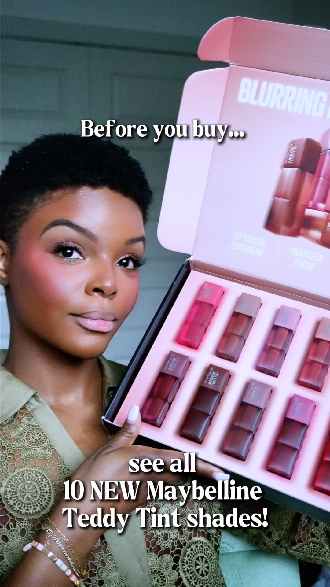 NEW @Maybelline Super Stay Teddy Tint shades are finally here 🤎✨ 

Swatching all 10 blurring nude shades so you can find your perfect match! 

Which one are you adding to your makeup bag? 

#Maybelline #SuperStayTeddyTint #LipSwatches #NudeLips #DrugstoreMakeup 

 