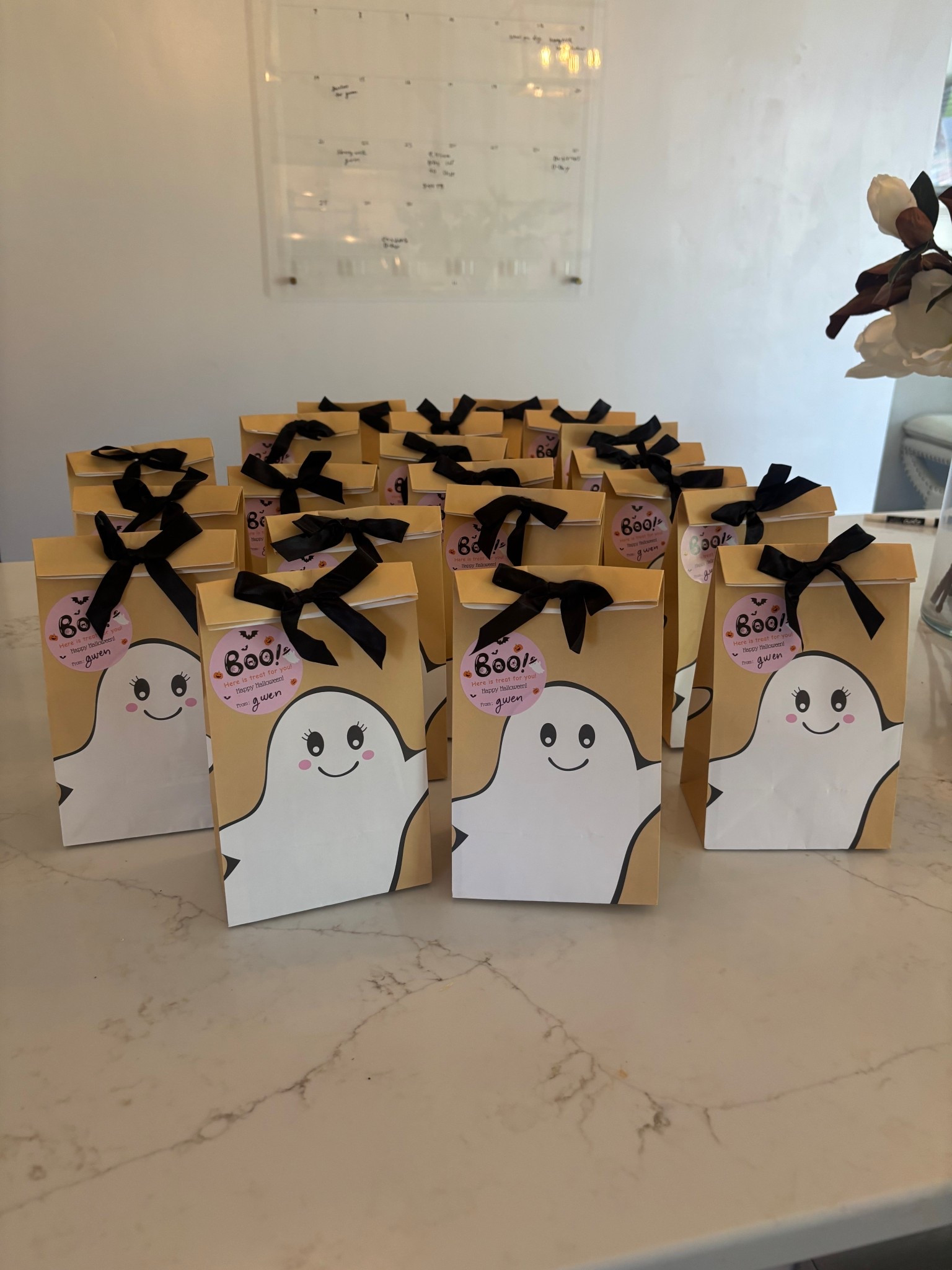 Easy Halloween treat bags for school! 