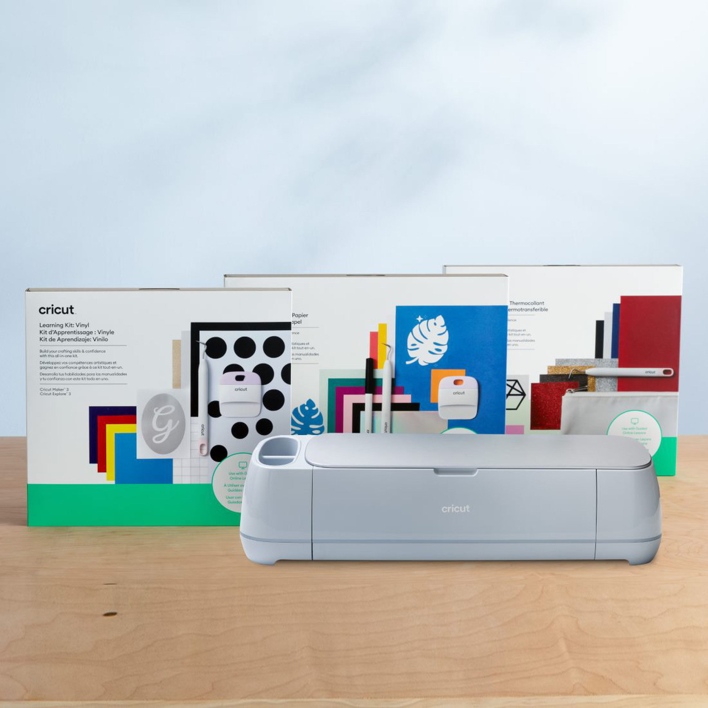 Cricut Maker® 3 Bundled with Vinyl, Iron-On & Paper Learning Kits | Cricut