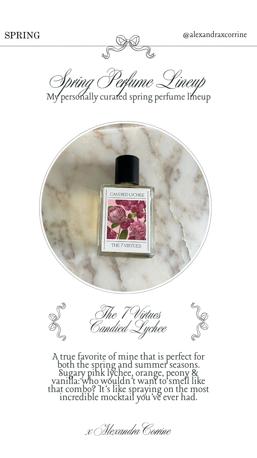 My personally curated spring perfume lineup 🦢🤍

Spring beauty, spring perfume, spring and summer scents, perfume, gourmand, body spray, Sephora, berry, the 7 virtues candied lychee 

#LTKSeasonal #LTKBeauty
