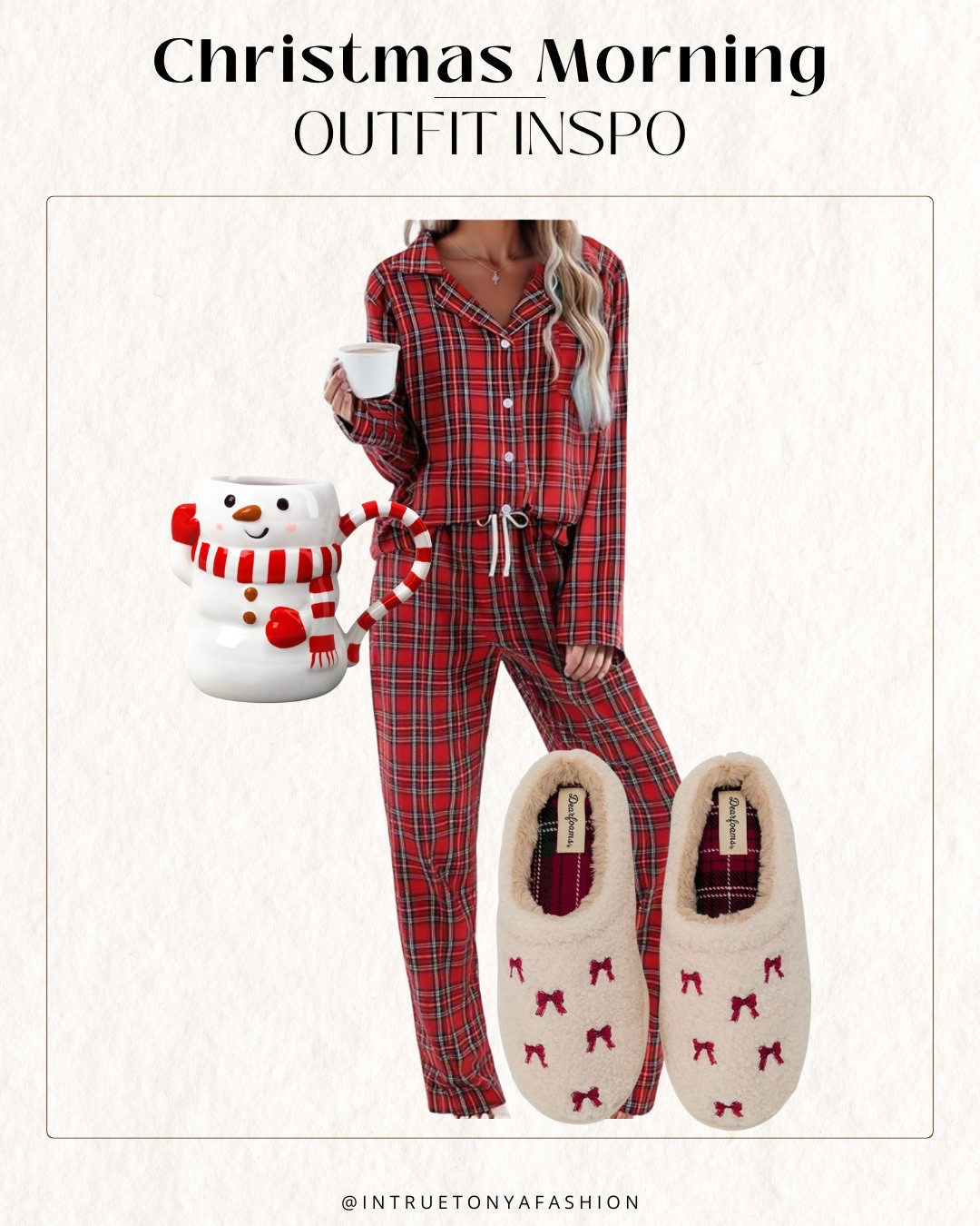 Red plaid Christmas pajamas from amazon with holiday bow slippers and Christmas mug




Gifts for her
Gift guide her
Pajama sets 
Christmas pajamas set 
Winter pajamas 
Red plaid pj sets Christmas 
Gifts for teen girl
Gifts for daughter 
Gifts for wife 


#LTKGiftGuide #LTKSaleAlert #LTKHoliday