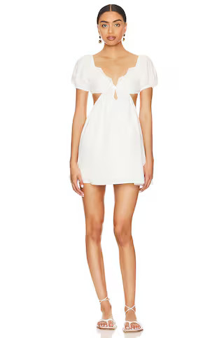 MORE TO COME Jara Mini Dress in Ivory from Revolve.com | Revolve Clothing (Global)